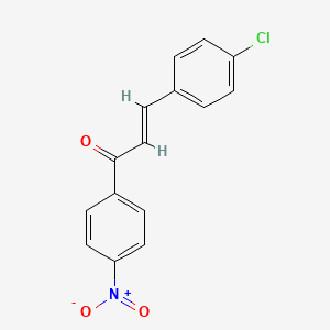 molecular formula C15H10ClNO3 B2540554 (E)-3-(4-chlorophenyl)-1-(4-nitrophenyl)prop-2-en-1-one CAS No. 25870-65-9; 315180-19-9