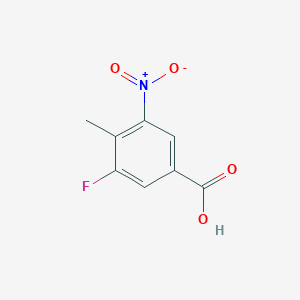 molecular formula C8H6FNO4 B2540595 3-Fluoro-4-methyl-5-nitrobenzoic acid CAS No. 400-88-4