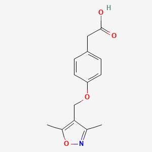 2-{4-[(Dimethyl-1,2-oxazol-4-yl)methoxy]phenyl}acetic acid
