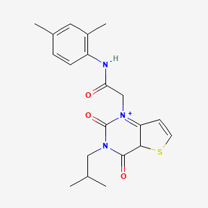 molecular formula C20H23N3O3S B2540631 N-(2,4-dimethylphenyl)-2-[3-(2-methylpropyl)-2,4-dioxo-1H,2H,3H,4H-thieno[3,2-d]pyrimidin-1-yl]acetamide CAS No. 1260920-49-7