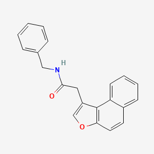 molecular formula C21H17NO2 B2540635 N-BENZYL-2-{NAPHTHO[2,1-B]FURAN-1-YL}ACETAMIDE CAS No. 616214-89-2