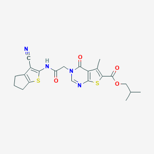 molecular formula C22H22N4O4S2 B254064 MFCD04065437 