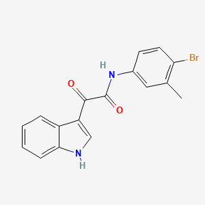 molecular formula C17H13BrN2O2 B2540671 N-(4-bromo-3-methylphenyl)-2-(1H-indol-3-yl)-2-oxoacetamide CAS No. 852367-95-4