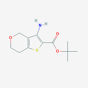 molecular formula C12H17NO3S B2540757 tert-butyl3-amino-4H,6H,7H-thieno[3,2-c]pyran-2-carboxylate CAS No. 2503203-93-6
