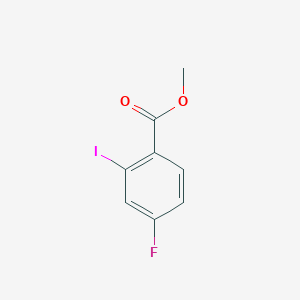 molecular formula C8H6FIO2 B2540780 Methyl 2-iodo-4-fluorobenzoate CAS No. 1261678-05-0