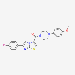 (6-(4-Fluorophenyl)imidazo[2,1-b]thiazol-3-yl)(4-(4-methoxyphenyl)piperazin-1-yl)methanone