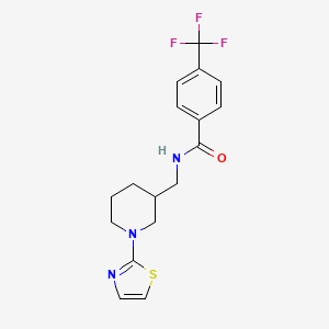 N-((1-(thiazol-2-yl)piperidin-3-yl)methyl)-4-(trifluoromethyl)benzamide