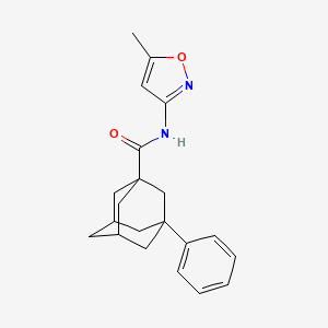 N-(5-methyl-1,2-oxazol-3-yl)-3-phenyladamantane-1-carboxamide