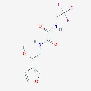N1-(2-(furan-3-yl)-2-hydroxyethyl)-N2-(2,2,2-trifluoroethyl)oxalamide
