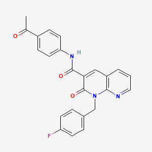N-(4-acetylphenyl)-1-(4-fluorobenzyl)-2-oxo-1,2-dihydro-1,8-naphthyridine-3-carboxamide