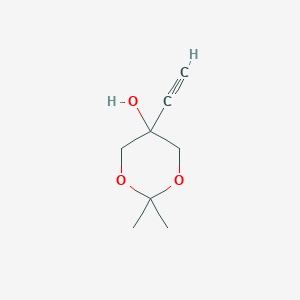 molecular formula C8H12O3 B2540817 5-Ethynyl-2,2-dimethyl-1,3-dioxan-5-ol CAS No. 1025468-02-3