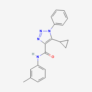 5-cyclopropyl-N-(3-methylphenyl)-1-phenyl-1H-1,2,3-triazole-4-carboxamide