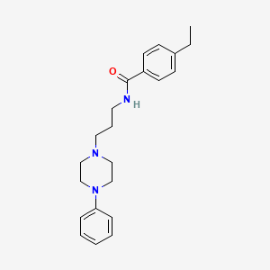 4-ethyl-N-(3-(4-phenylpiperazin-1-yl)propyl)benzamide