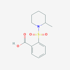 2-[(2-Methylpiperidin-1-yl)sulfonyl]benzoic acid