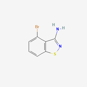 molecular formula C7H5BrN2S B2540899 4-Bromo-1,2-benzothiazol-3-amine CAS No. 1379314-27-8