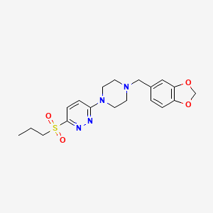 3-[4-(1,3-Benzodioxol-5-ylmethyl)piperazin-1-yl]-6-(propylsulfonyl)pyridazine