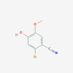 B2540980 2-Bromo-4-hydroxy-5-methoxybenzonitrile CAS No. 161196-87-8