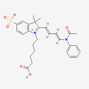 1-(5-carboxypentyl)-3,3-dimethyl-2-[(1E,3E)-4-(N-phenylacetamido)buta-1,3-dien-1-yl]-3H-indol-1-ium-5-sulfonate