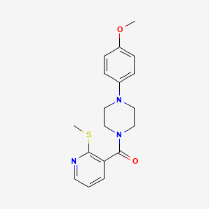 1-(4-Methoxyphenyl)-4-[2-(methylsulfanyl)pyridine-3-carbonyl]piperazine