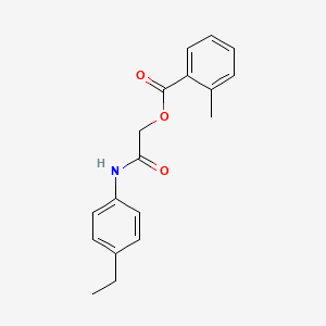 [2-(4-Ethylanilino)-2-oxoethyl] 2-methylbenzoate