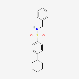 [(4-Cyclohexylphenyl)sulfonyl]benzylamine