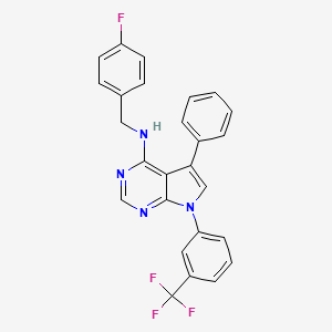 N-(4-fluorobenzyl)-5-phenyl-7-[3-(trifluoromethyl)phenyl]-7H-pyrrolo[2,3-d]pyrimidin-4-amine
