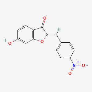 (2Z)-6-hydroxy-2-(4-nitrobenzylidene)-1-benzofuran-3(2H)-one