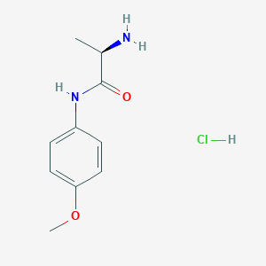 (2R)-2-Amino-N-(4-methoxyphenyl)propanamide;hydrochloride
