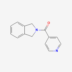 molecular formula C14H12N2O B2541105 Isoindolin-2-yl(pyridin-4-yl)methanone CAS No. 1787743-73-0