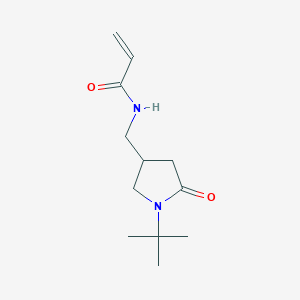 B2541203 N-[(1-Tert-butyl-5-oxopyrrolidin-3-yl)methyl]prop-2-enamide CAS No. 2361656-87-1