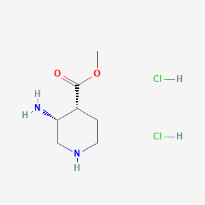 molecular formula C7H16Cl2N2O2 B2541246 Methyl (3R,4R)-3-aminopiperidine-4-carboxylate;dihydrochloride CAS No. 2418593-95-8