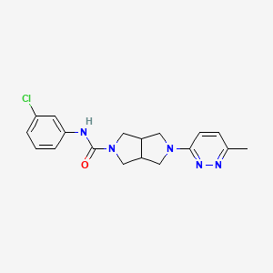 molecular formula C18H20ClN5O B2541273 N-(3-chlorophenyl)-5-(6-methylpyridazin-3-yl)-octahydropyrrolo[3,4-c]pyrrole-2-carboxamide CAS No. 2415462-41-6