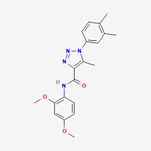 molecular formula C20H22N4O3 B2541274 N-(2,4-dimethoxyphenyl)-1-(3,4-dimethylphenyl)-5-methyl-1H-1,2,3-triazole-4-carboxamide CAS No. 895644-28-7