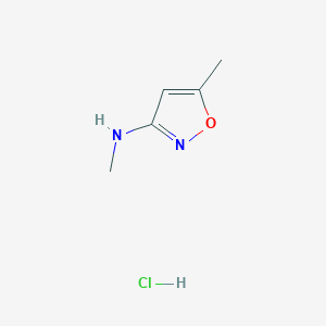 molecular formula C5H9ClN2O B2541293 N,5-dimethyl-1,2-oxazol-3-amine hydrochloride CAS No. 2173998-79-1