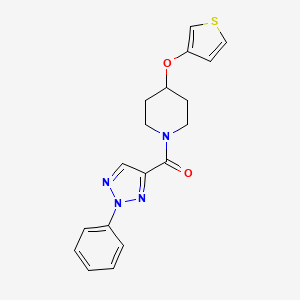 (2-phenyl-2H-1,2,3-triazol-4-yl)(4-(thiophen-3-yloxy)piperidin-1-yl)methanone