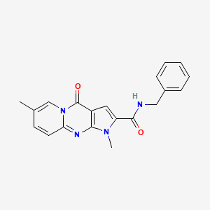 N-benzyl-1,7-dimethyl-4-oxo-1,4-dihydropyrido[1,2-a]pyrrolo[2,3-d]pyrimidine-2-carboxamide