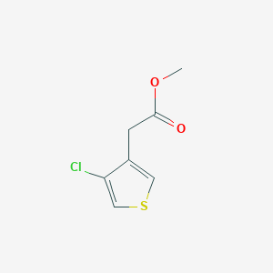 molecular formula C7H7ClO2S B2541352 Methyl 2-(4-chlorothiophen-3-yl)acetate CAS No. 1807222-82-7
