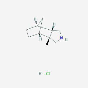 molecular formula C10H18ClN B2541353 rac-(1R,2R,6S,7S)-2-methyl-4-azatricyclo[5.2.1.0,2,6]decane hydrochloride CAS No. 2140263-76-7