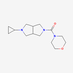 (5-cyclopropylhexahydropyrrolo[3,4-c]pyrrol-2(1H)-yl)(morpholino)methanone