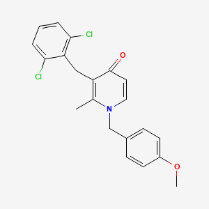 3-(2,6-dichlorobenzyl)-1-(4-methoxybenzyl)-2-methyl-4(1H)-pyridinone