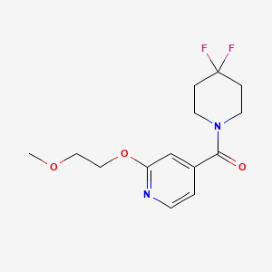 (4,4-Difluoropiperidin-1-yl)(2-(2-methoxyethoxy)pyridin-4-yl)methanone