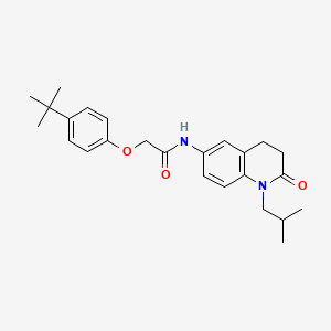 2-(4-(tert-butyl)phenoxy)-N-(1-isobutyl-2-oxo-1,2,3,4-tetrahydroquinolin-6-yl)acetamide