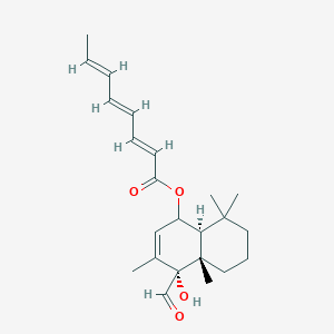 [(4R,4aS,8aS)-4-formyl-4-hydroxy-3,4a,8,8-tetramethyl-5,6,7,8a-tetrahydro-1H-naphthalen-1-yl] (2E,4E,6E)-octa-2,4,6-trienoate