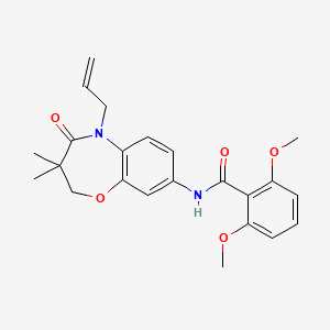 N-(5-allyl-3,3-dimethyl-4-oxo-2,3,4,5-tetrahydrobenzo[b][1,4]oxazepin-8-yl)-2,6-dimethoxybenzamide
