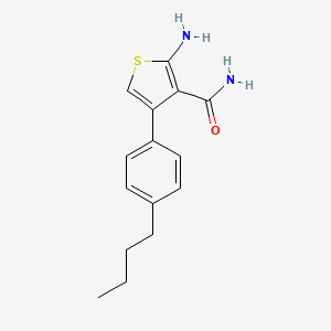 2-Amino-4-(4-butylphenyl)thiophene-3-carboxamide