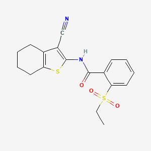 N-(3-cyano-4,5,6,7-tetrahydrobenzo[b]thiophen-2-yl)-2-(ethylsulfonyl)benzamide