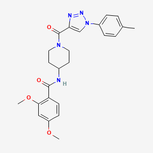 2,4-dimethoxy-N-(1-(1-(p-tolyl)-1H-1,2,3-triazole-4-carbonyl)piperidin-4-yl)benzamide