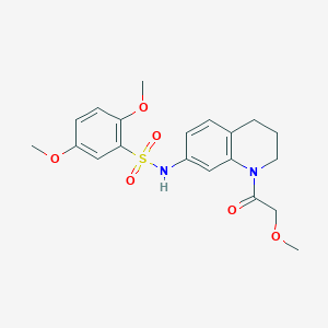 2,5-dimethoxy-N-(1-(2-methoxyacetyl)-1,2,3,4-tetrahydroquinolin-7-yl)benzenesulfonamide