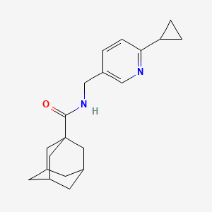 molecular formula C20H26N2O B2541394 N-[(6-cyclopropylpyridin-3-yl)methyl]adamantane-1-carboxamide CAS No. 2320826-03-5