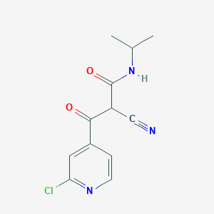3-(2-chloropyridin-4-yl)-2-cyano-3-oxo-N-(propan-2-yl)propanamide